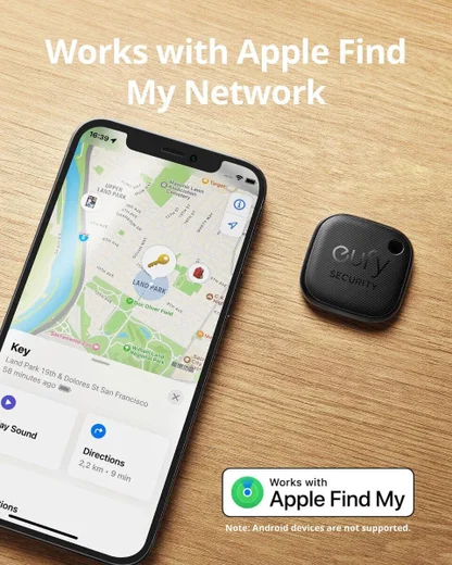 Anker Eufy Smart Tracker Link met Apple Zoek Mijn-app Zwart (4-Pack) afbeelding 2