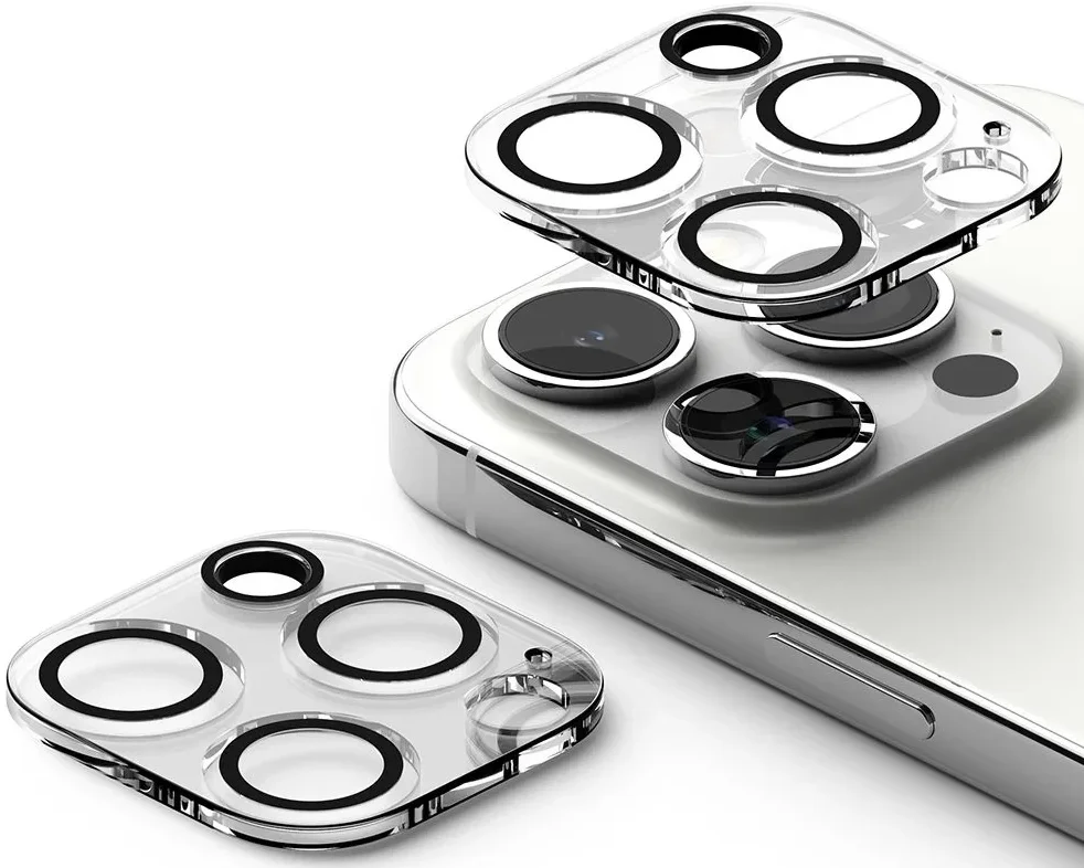 Ringke Full Cover Glass iPhone 15 Pro Camera Protector Glas (2-Pack) afbeelding 2