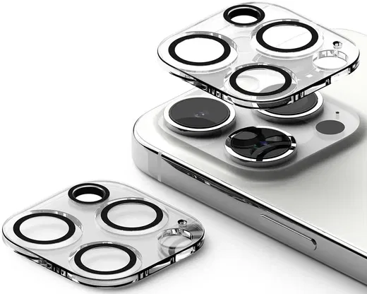 Ringke Full Cover Glass iPhone 15 Pro Camera Protector Glas (2-Pack) afbeelding 2