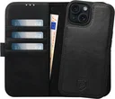 Rosso Elite iPhone 15 Plus Hoesje MagSafe Book Case Leer Zwart