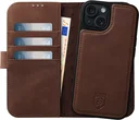 Rosso Elite iPhone 15 Plus Hoesje MagSafe Book Case Leer Bruin