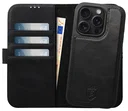Rosso Elite iPhone 15 Pro Hoesje MagSafe Book Case Leer Zwart