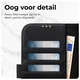 Rosso Elite iPhone 14 Hoesje MagSafe Book Case Echt Leer Zwart afbeelding 7