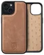 Rosso Elite iPhone 14 Hoesje MagSafe Book Case Echt Leer Lichtbruin afbeelding 11
