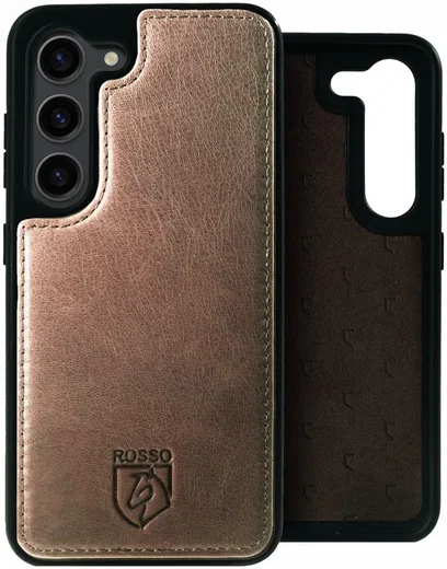 Rosso Elite Samsung Galaxy S23 Hoesje MagSafe Book Case Bruin afbeelding 13