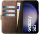 Rosso Elite Samsung Galaxy S23 Hoesje MagSafe Book Case Bruin afbeelding 4