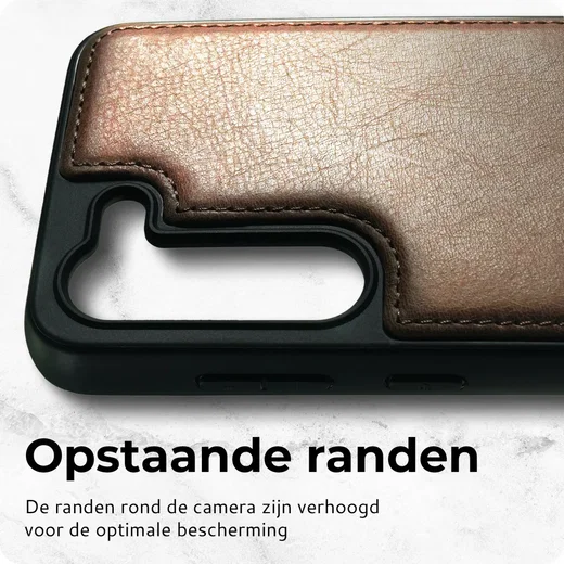 Rosso Elite Samsung Galaxy S23 Hoesje MagSafe Book Case Bruin afbeelding 6