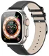Dux Ducis YS - Leren Apple Watch Bandje - 42MM/44MM/45MM/46MM/49MM - Zwart afbeelding 1