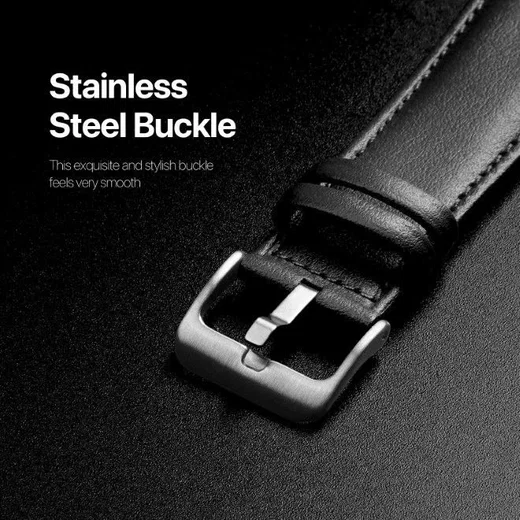 Dux Ducis YS - Leren Apple Watch Bandje - 42MM/44MM/45MM/46MM/49MM - Zwart afbeelding 7