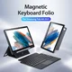 Dux Ducis Samsung Galaxy Tab A8 Hoes Bluetooth Toetsenbord Zwart afbeelding 3