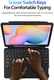 Dux Ducis Samsung Galaxy Tab S6 Lite Hoes Bluetooth Toetsenbord Zwart afbeelding 8
