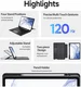 Dux Ducis Samsung Galaxy Tab S8 / S7 Hoes Bluetooth Toetsenbord Zwart afbeelding 4