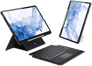 Dux Ducis Samsung Galaxy Tab S8+ / S7 FE / S7+ Toetsenbord Hoes