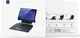 Dux Ducis Samsung Galaxy Tab S8+ / S7 FE / S7+ Toetsenbord Hoes afbeelding 11