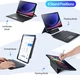 Dux Ducis Samsung Galaxy Tab S10+ / Tab S9+ Hoes Bluetooth Toetsenbord Zwart afbeelding 7