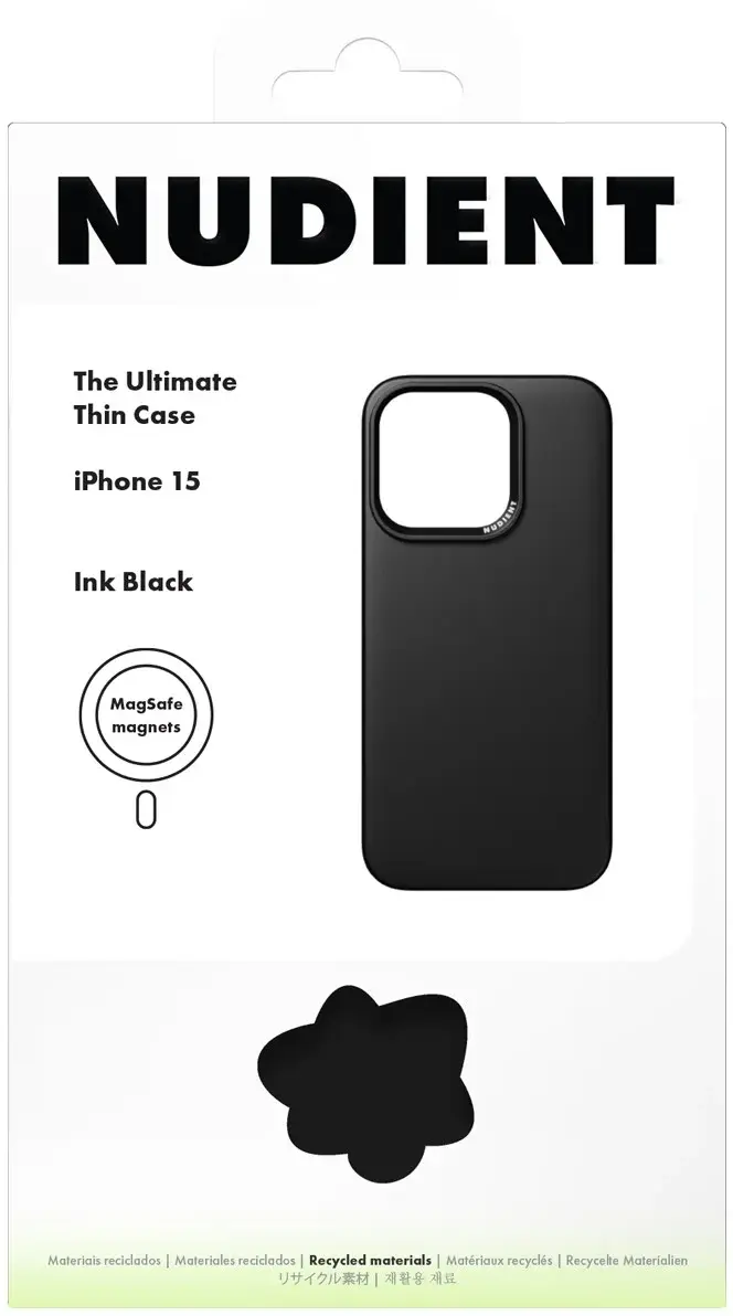 Nudient Thin Case V3 Apple iPhone 15 Hoesje MagSafe Zwart afbeelding 8