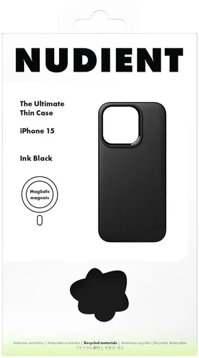 Nudient Thin Case V3 Apple iPhone 15 Hoesje MagSafe Zwart afbeelding 8