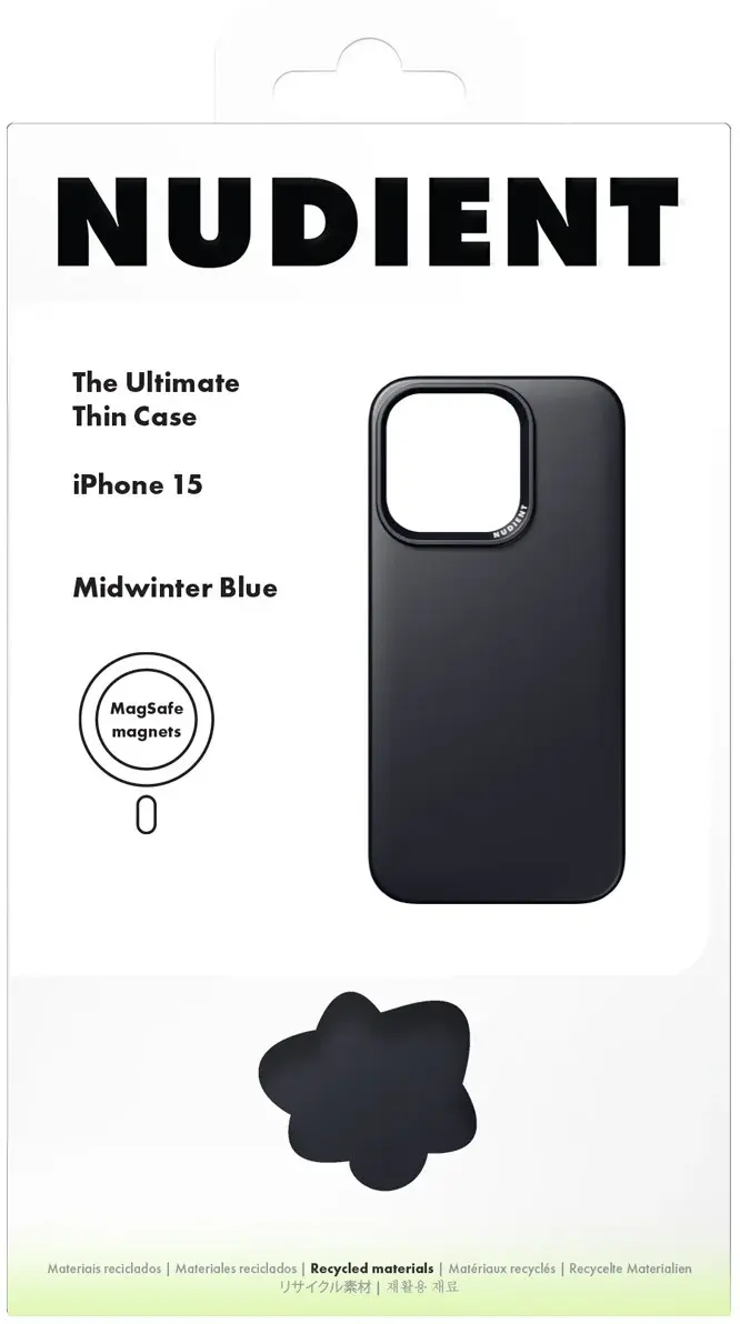 Nudient Thin Case V3 Apple iPhone 15 Pro Hoesje MagSafe Blauw afbeelding 8