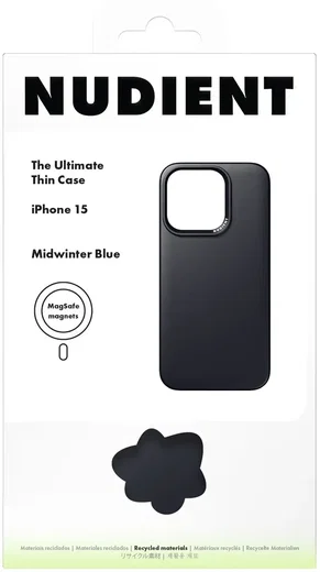 Nudient Thin Case V3 Apple iPhone 15 Pro Hoesje MagSafe Blauw afbeelding 8