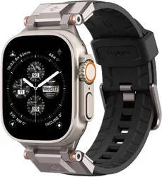 Spigen DuraPro - Apple Watch 1-10/SE/Ultra Bandje - 49/46/45/44/42MM - Zwart afbeelding