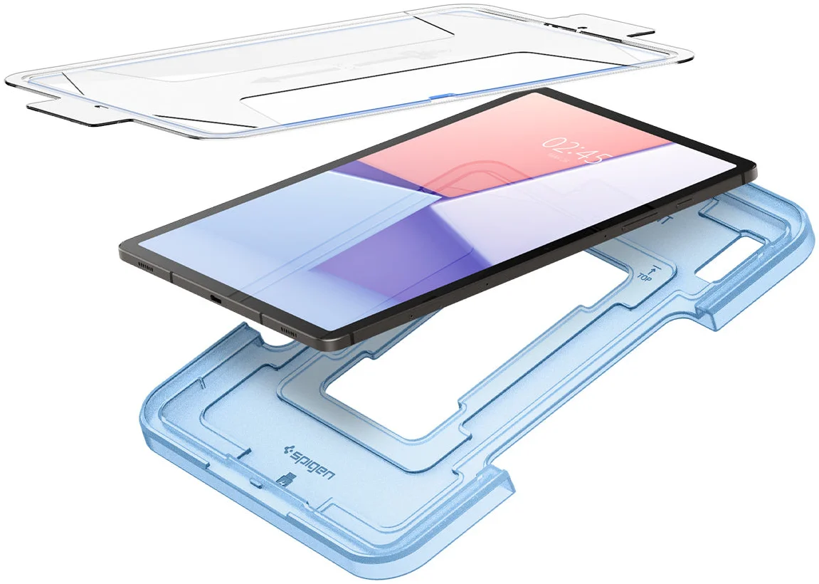 Spigen EZ Fit Glas.tR Samsung Galaxy Tab S9 Screen Protector afbeelding 10