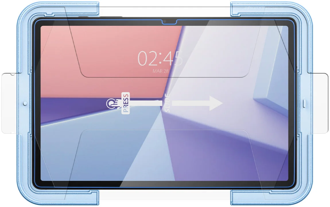 Spigen EZ Fit Glas.tR Samsung Galaxy Tab S9 Screen Protector afbeelding 11