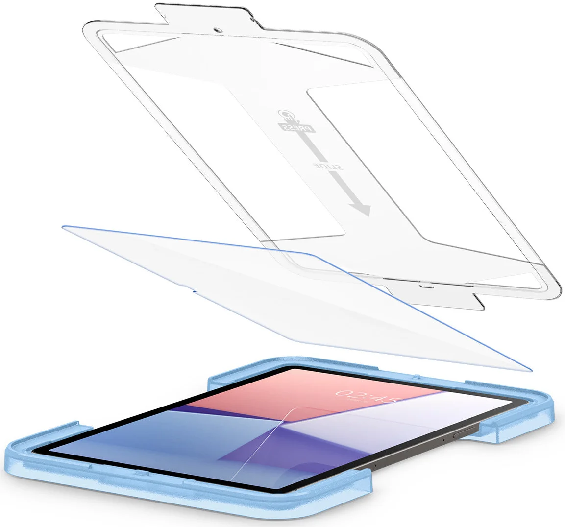 Spigen EZ Fit Glas.tR Samsung Galaxy Tab S9 Screen Protector afbeelding 8