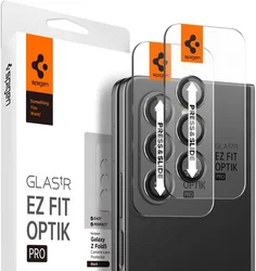 Spigen Optik Samsung Z Fold 5 Camera Lens Protector (2-Pack) Zwart afbeelding