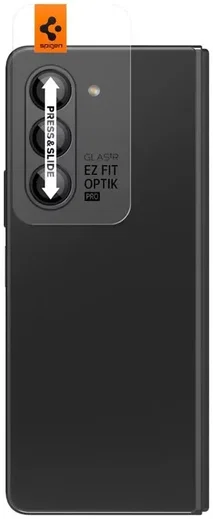 Spigen Optik Samsung Z Fold 5 Camera Lens Protector (2-Pack) Zwart afbeelding 2