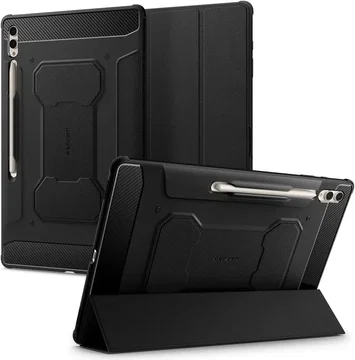Spigen Rugged Armor Pro Samsung Galaxy Tab S10 / S9 / S8 Ultra Hoes Zwart