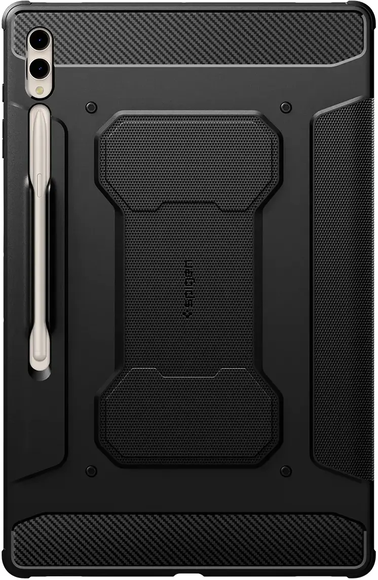 Spigen Rugged Armor Pro Samsung Galaxy Tab S10 / S9 / S8 Ultra Hoes Zwart afbeelding 9