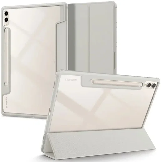 Spigen Ultra Hybrid Samsung Galaxy Tab S10 / S9 Plus Hoes Book Case Grijs afbeelding 2