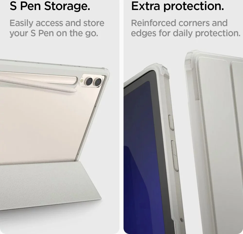 Spigen Ultra Hybrid Samsung Galaxy Tab S10 / S9 Plus Hoes Book Case Grijs afbeelding 4