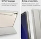 Spigen Ultra Hybrid Samsung Galaxy Tab S10 / S9 Plus Hoes Book Case Grijs afbeelding 4