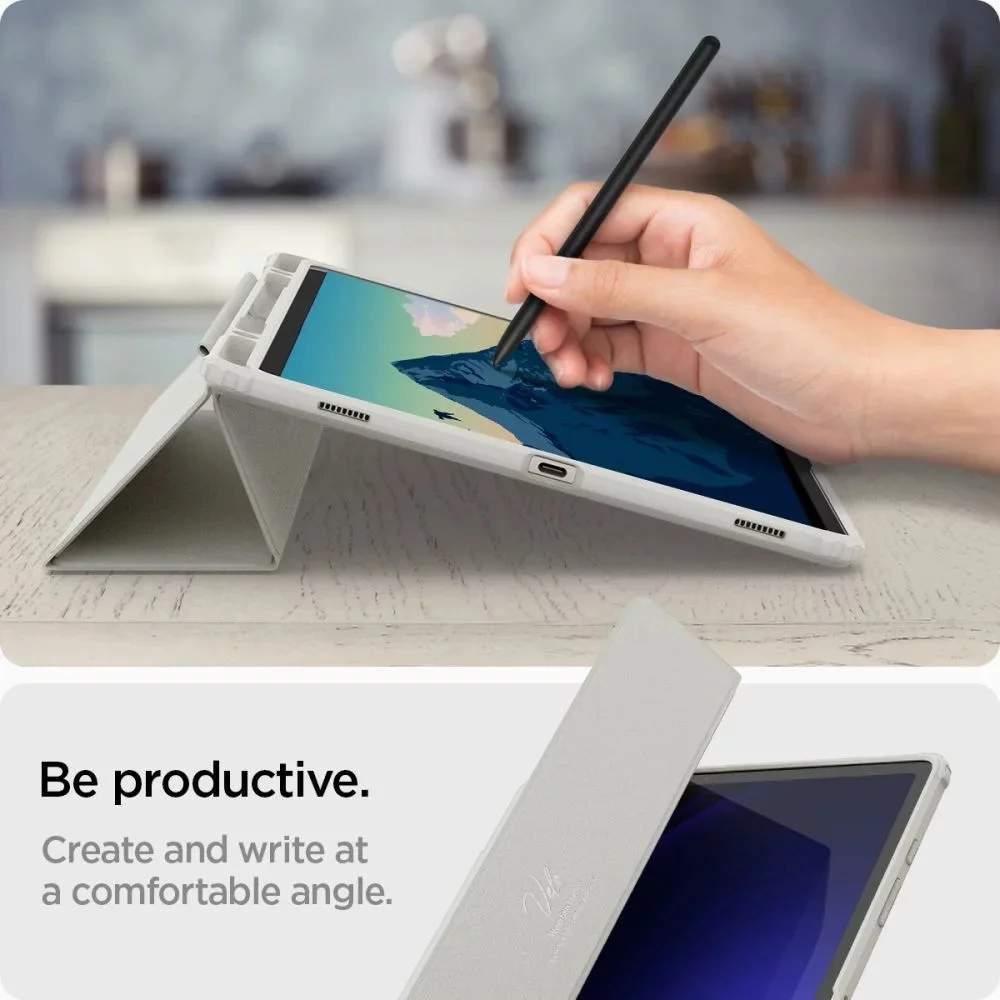 Spigen Ultra Hybrid Samsung Galaxy Tab S10 / S9 Plus Hoes Book Case Grijs afbeelding 6