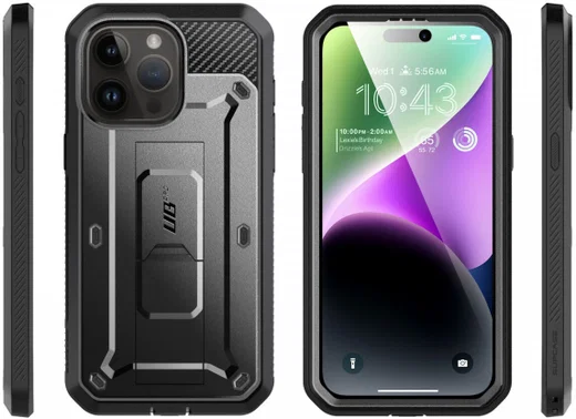 SUPCASE UB Pro Apple iPhone 15 Pro Hoesje Full Protect Kickstand Zwart afbeelding 4