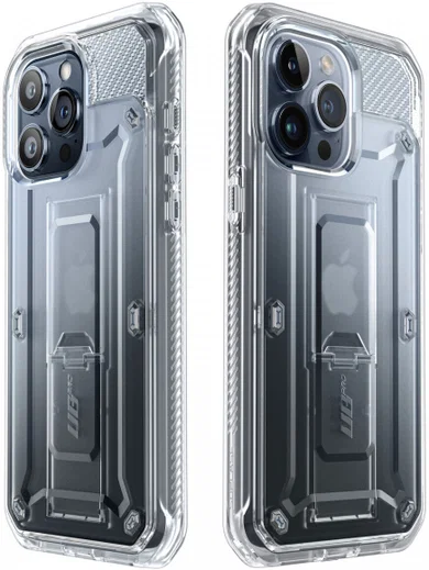 SUPCASE UB Pro Apple iPhone 15 Pro Hoesje Full Protect Kickstand Clear afbeelding 3