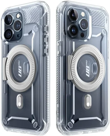 SUPCASE UB Mag Pro Apple iPhone 15 Pro Hoesje MagSafe Stand Clear afbeelding 9