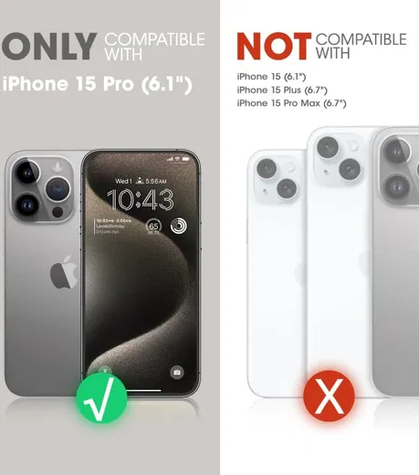 SUPCASE UB Pro MagXT Apple iPhone 15 Pro Hoesje Camera Protector Zwart afbeelding 9