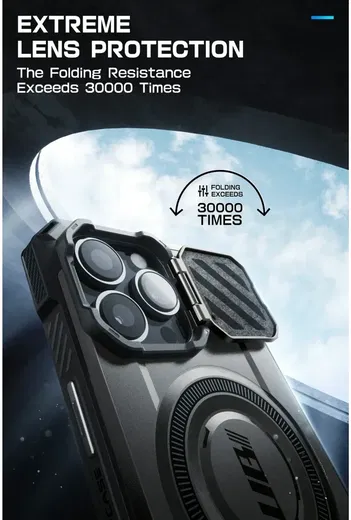 SUPCASE UB Pro MagXT Apple iPhone 15 Pro Hoesje Camera Protector Zwart afbeelding 4