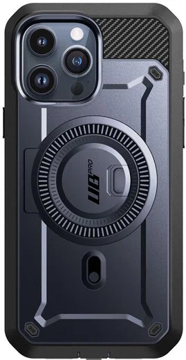 SUPCASE UB Mag Pro Apple iPhone 15 Pro Max Hoesje MagSafe Stand Blauw afbeelding 2