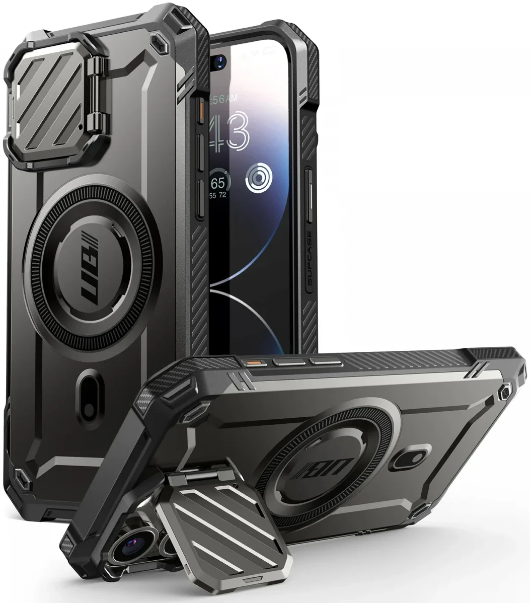 SUPCASE UB Pro MagXT iPhone 15 Pro Max Hoesje Camera Protector Zwart afbeelding 1