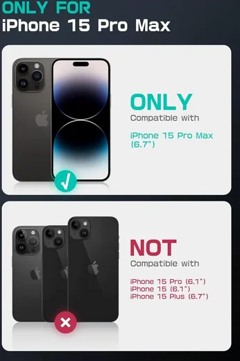 SUPCASE UB Pro MagXT iPhone 15 Pro Max Hoesje Camera Protector Zwart afbeelding 9