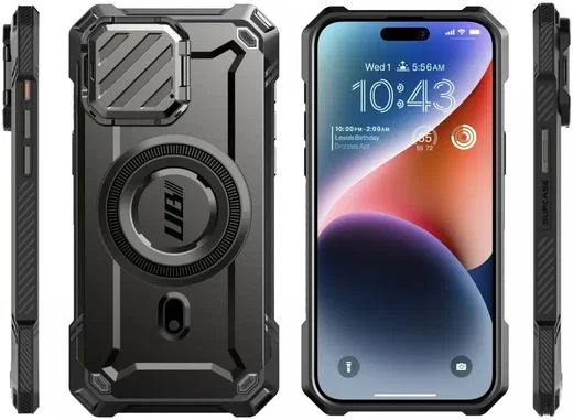 SUPCASE UB Pro MagXT iPhone 15 Pro Max Hoesje Camera Protector Zwart afbeelding 11