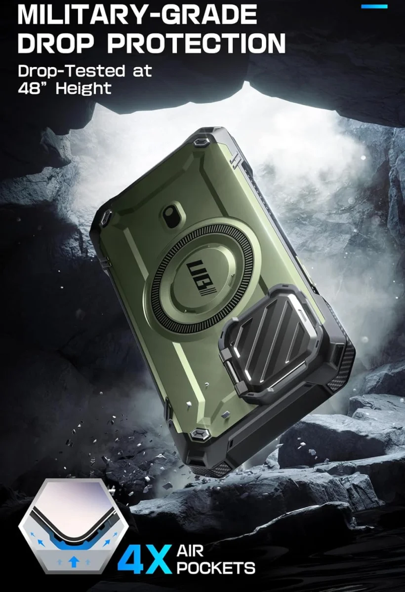 SUPCASE UB Pro MagXT iPhone 15 Pro Max Hoesje Camera Protector Groen afbeelding 4