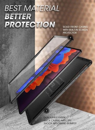 SUPCASE UB Pro Samsung Galaxy Tab S10 / S9 Ultra Hoes Full Protect Zwart afbeelding 2