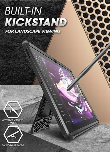 SUPCASE UB Pro Samsung Galaxy Tab S10 / S9 Ultra Hoes Full Protect Zwart afbeelding 3