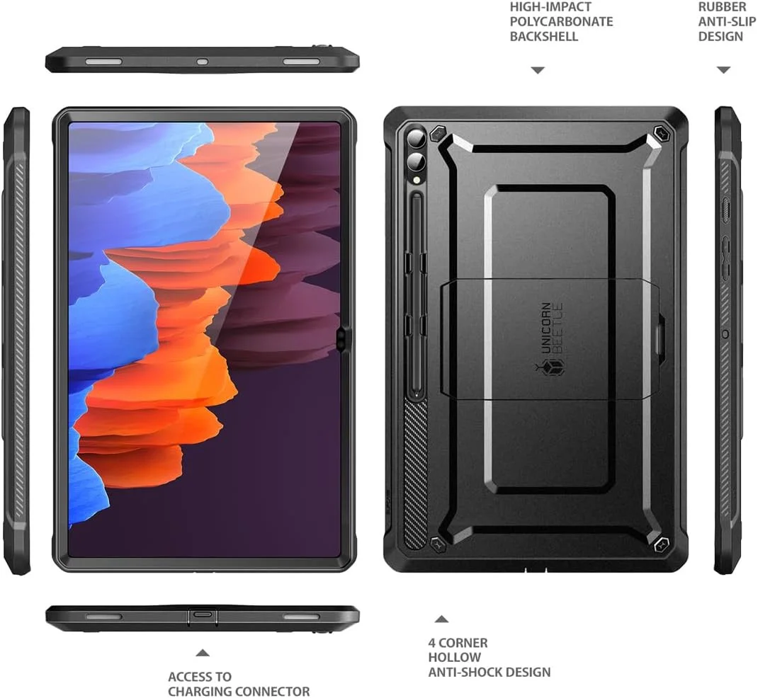 SUPCASE UB Pro Samsung Galaxy Tab S10 / S9 Ultra Hoes Full Protect Zwart afbeelding 7