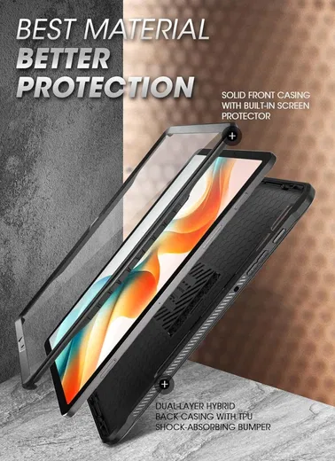 SUPCASE UB Pro Samsung Galaxy Tab S10 / S9 Plus Hoes Full Protect Zwart afbeelding 2