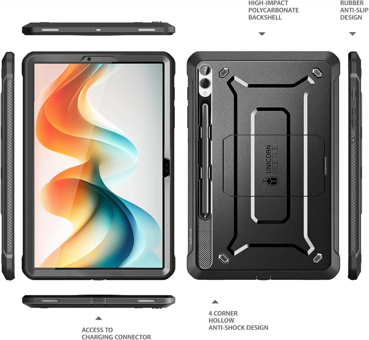 SUPCASE UB Pro Samsung Galaxy Tab S10 / S9 Plus Hoes Full Protect Zwart afbeelding 7